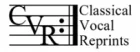 Classical Vocal Reprints Coupons