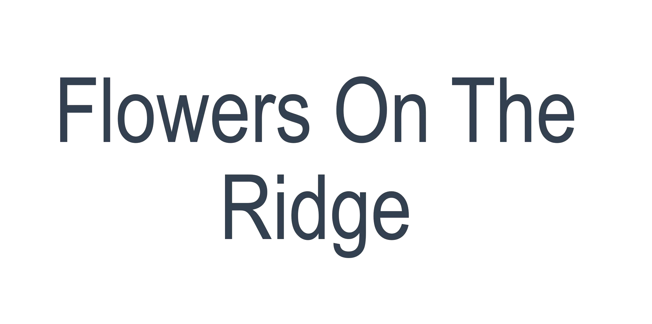 Flowers On The Ridge Promo Codes